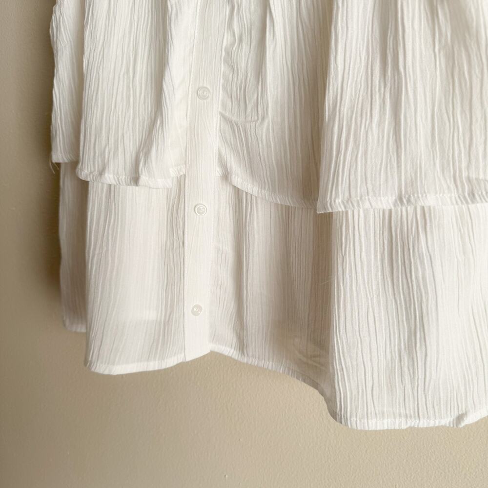 Wallflower White Ruffled Tank Top - Picture 2 of 7